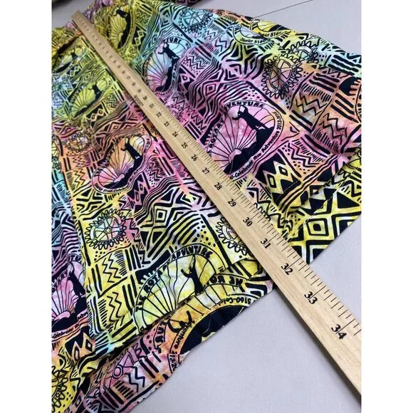 Wet Dog Mens Short Sleeve Hawaiian Shirt 2X‎ Colorful Geometric Tribal Design - Picture 6 of 13